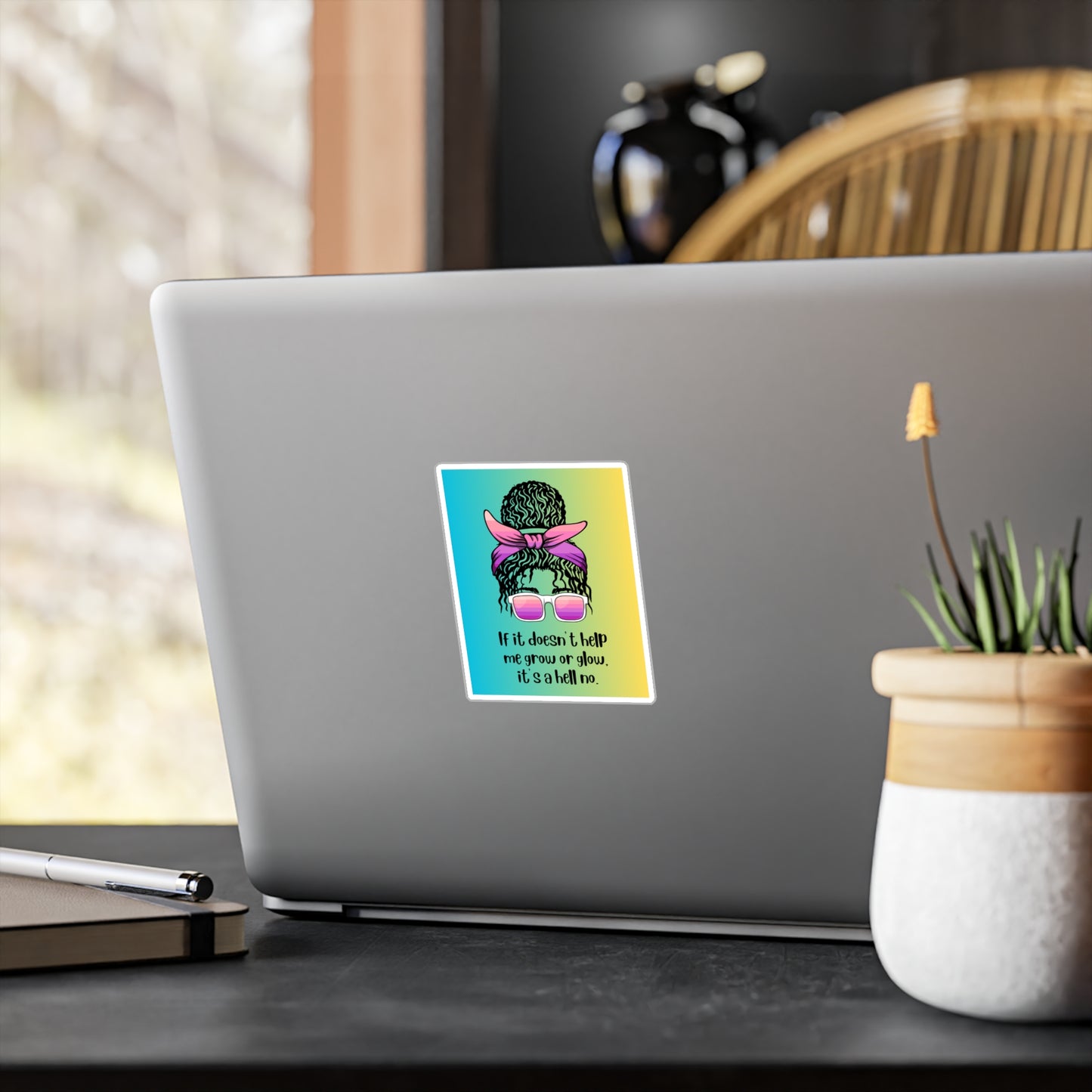 If It Doesn't Help Me Grow or Glow | Feminist Sticker | Spitfire Ladies