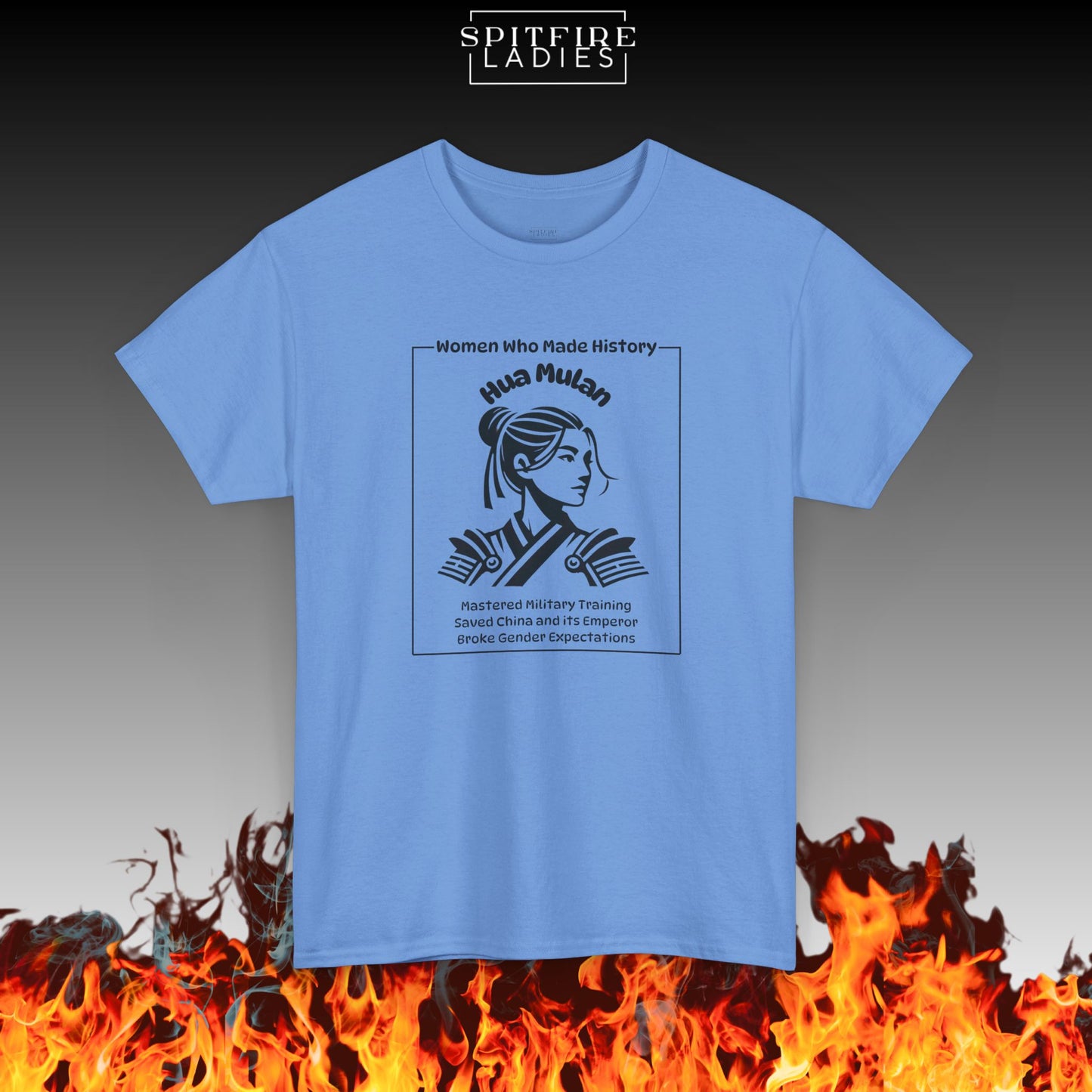 Hua Mulan Shirt | Chinese Warrior Tee | Spitfire Ladies