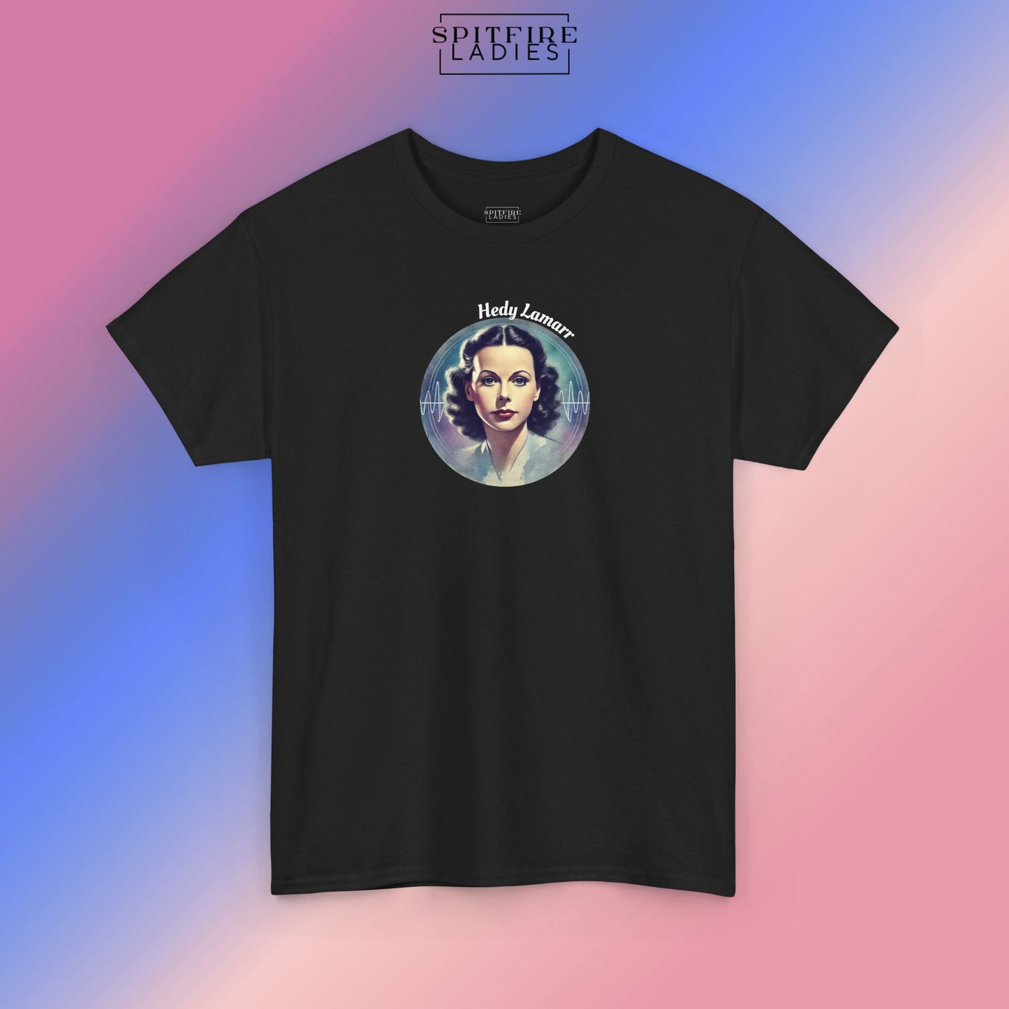 Hedy Lamarr Tee | Women in Tech & STEM | Spitfire Ladies