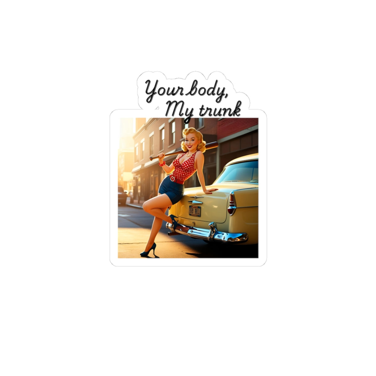 Your Body, My Trunk | Feminist Sticker | Spitfire Ladies