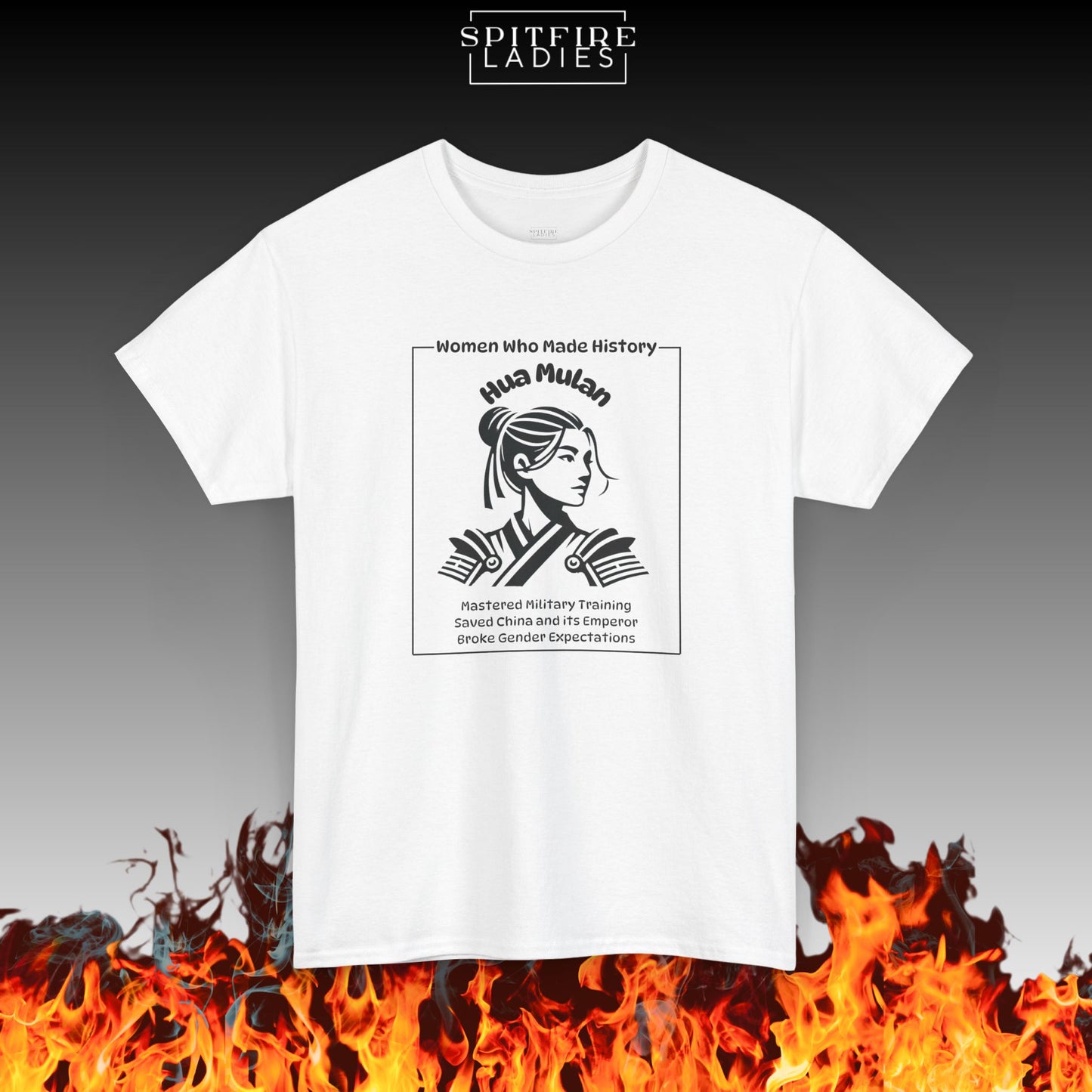 Hua Mulan Shirt | Chinese Warrior Tee | Spitfire Ladies