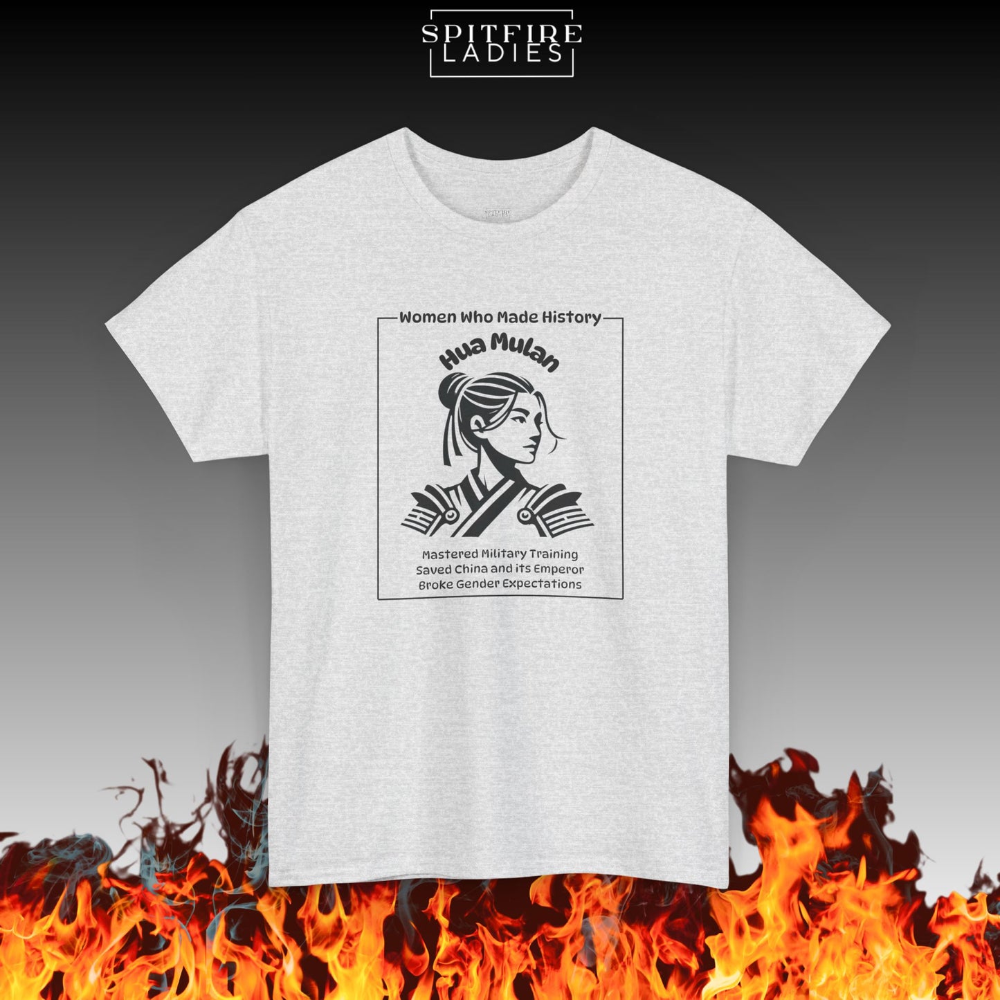Hua Mulan Shirt | Chinese Warrior Tee | Spitfire Ladies