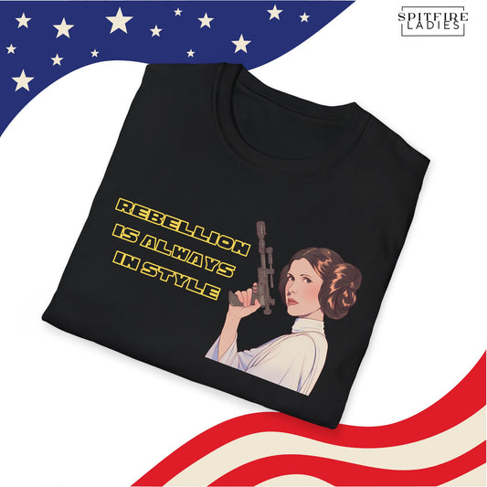 Rebellion is Always in Style | Princess Leia Feminist Tee | Spitfire Ladies