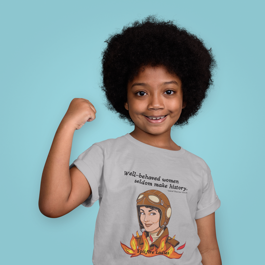 "Well-Behaved Women Seldom Make History" Kids T-Shirt