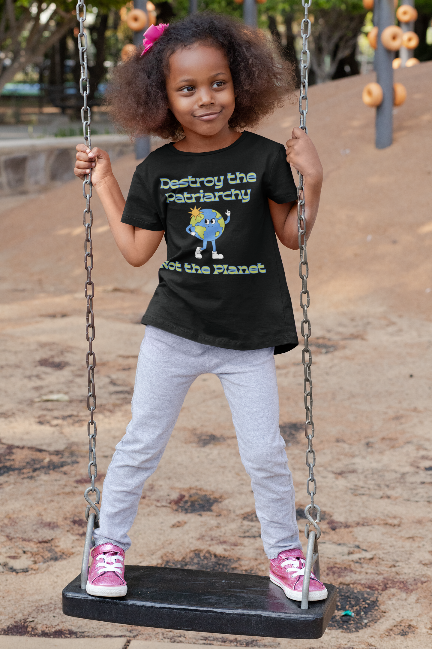 Destroy the Patriarchy Not the Planet | Kids Tee | Spitfire Ladies