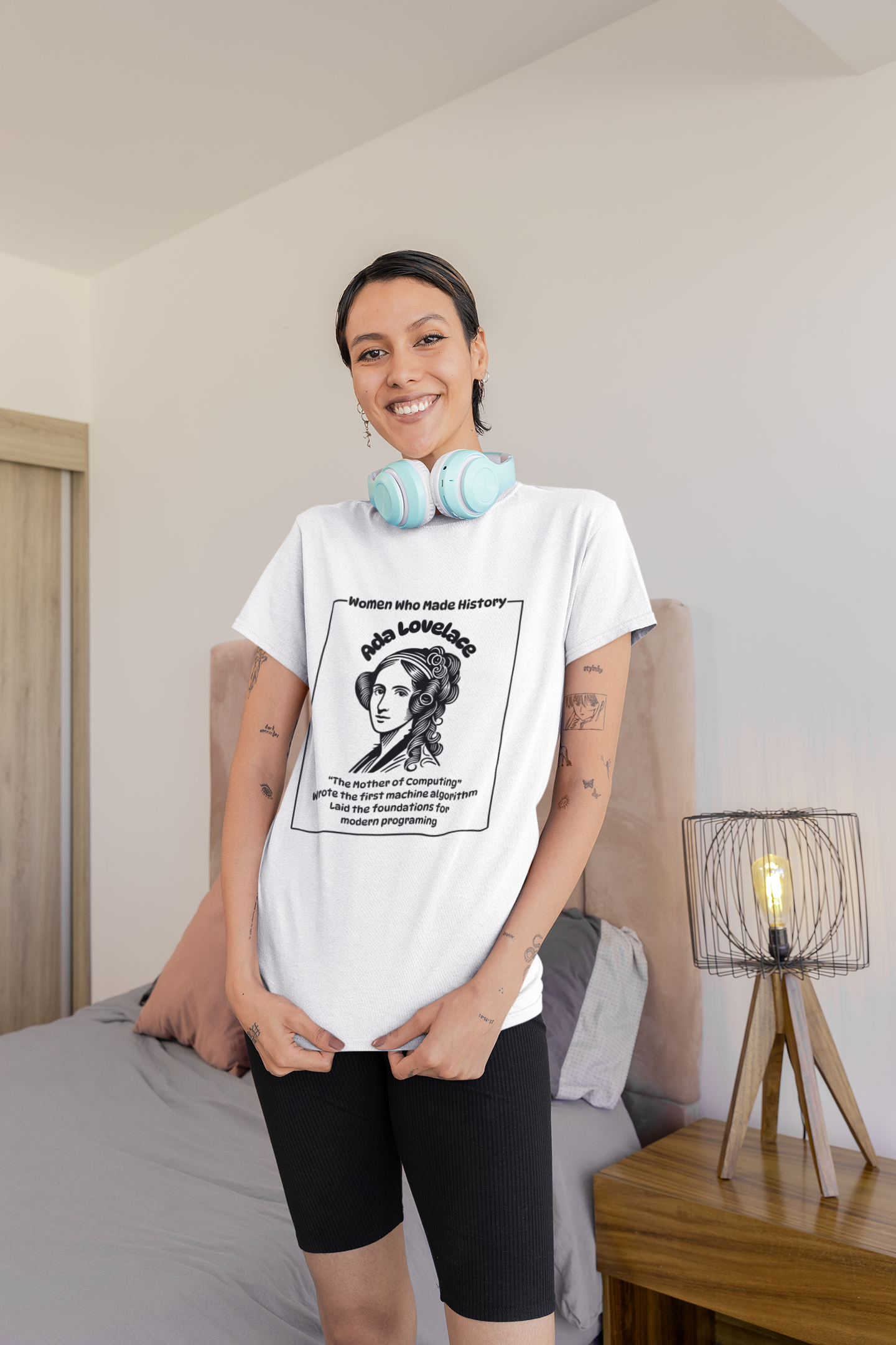 Ada Lovelace Portrait Tee | First Computer Programmer | Spitfire Ladies