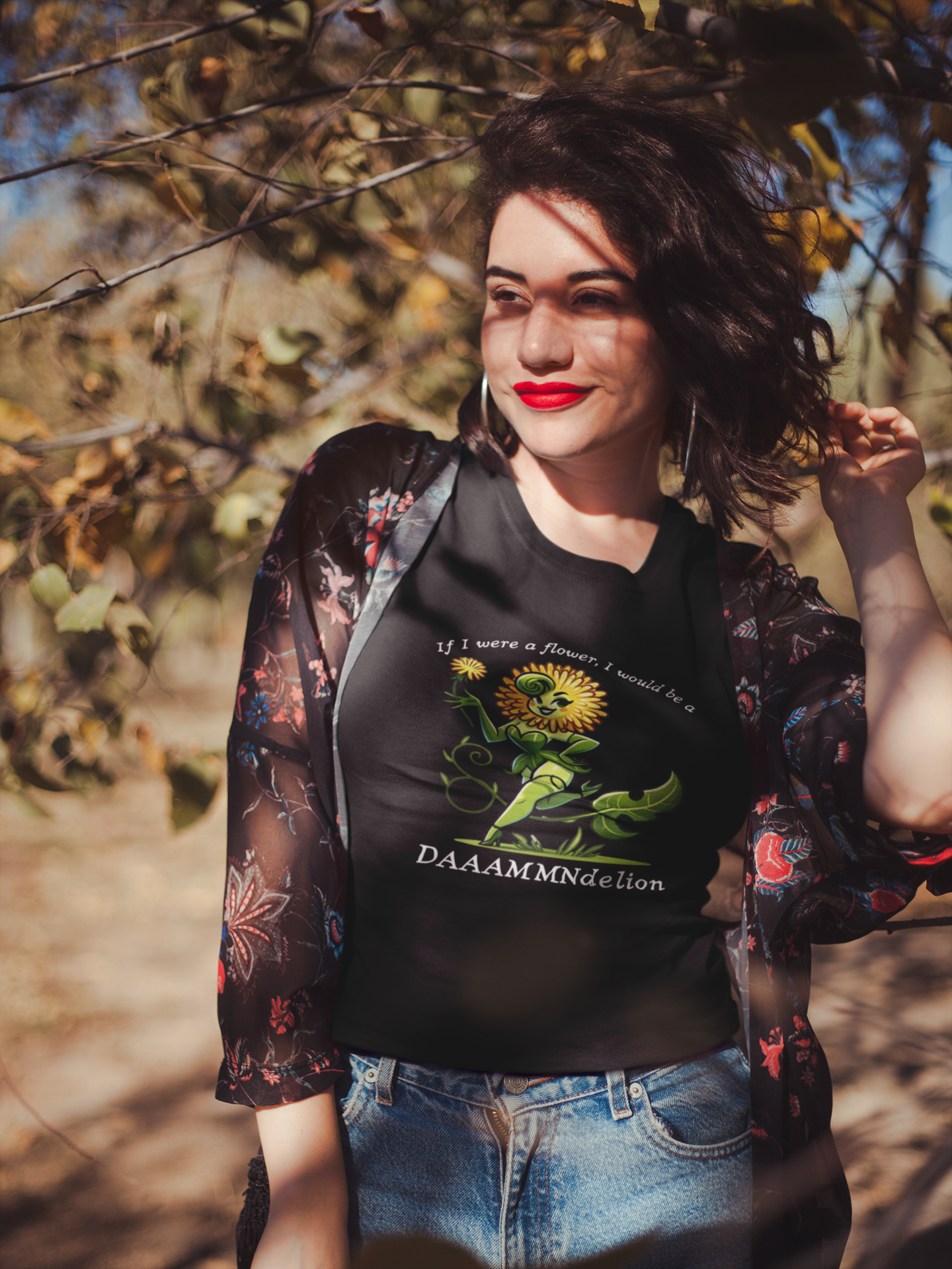 Damndelion Tee | Sassy Wildflower Feminist Shirt | Spitfire Ladies