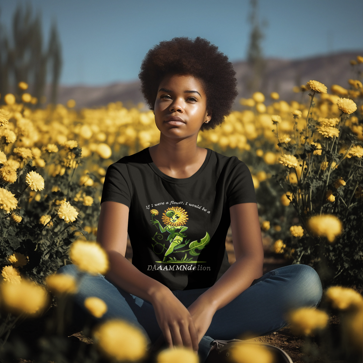 Damndelion Tee | Sassy Wildflower Feminist Shirt | Spitfire Ladies
