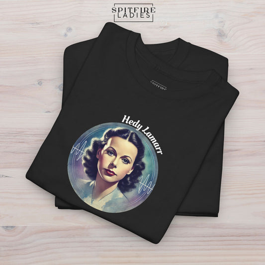 Hedy Lamarr Tee | Women in Tech & STEM | Spitfire Ladies