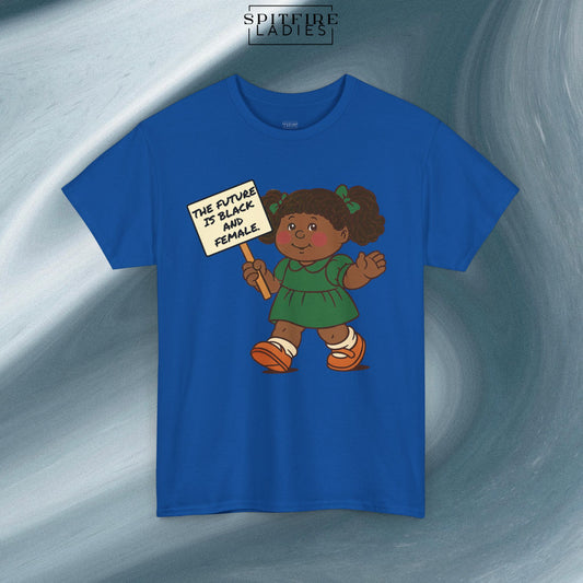 The Future is Black and Female | Retro Protest Tee | Spitfire Ladies