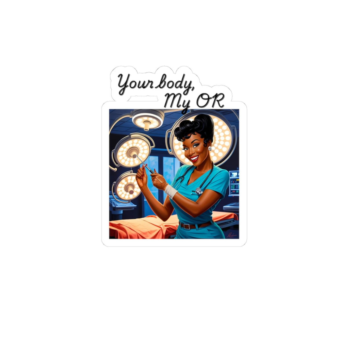 Your Body, My OR | Feminist Sticker | Spitfire Ladies