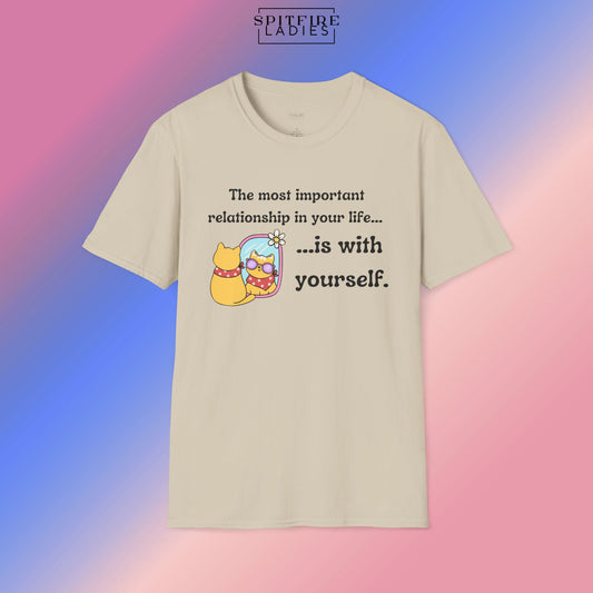 Most Important Relationship | Self-Love Cat Tee | Spitfire Ladies