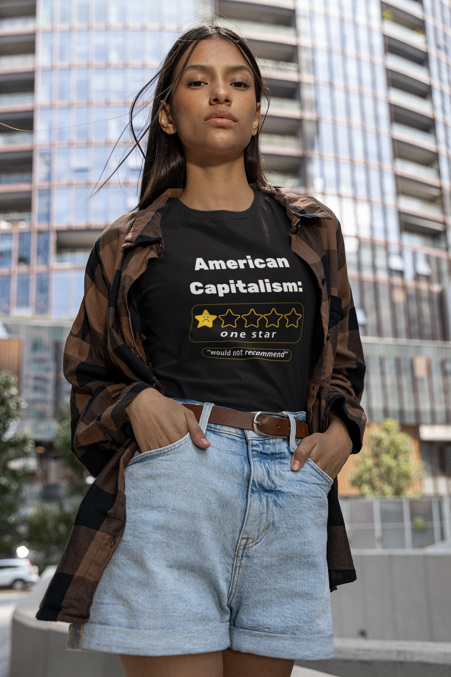 American Capitalism: One Star | Political Humor Tee | Spitfire Ladies
