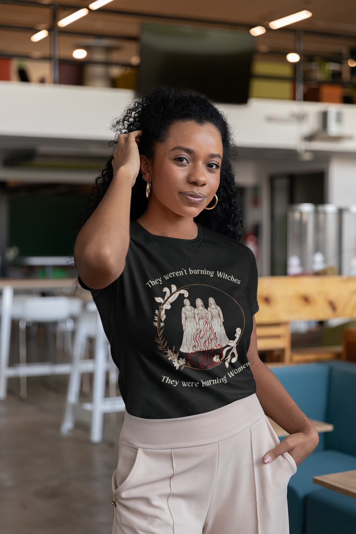They Weren't Burning Witches, They Were Burning Women | Feminist History Tee | Spitfire Ladies