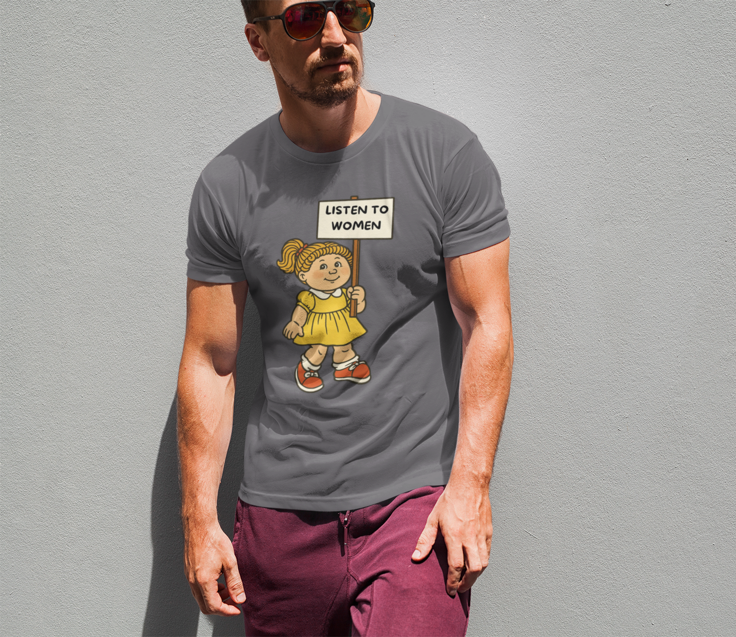 Listen to Women | Retro Feminist Protest Tee | Spitfire Ladies