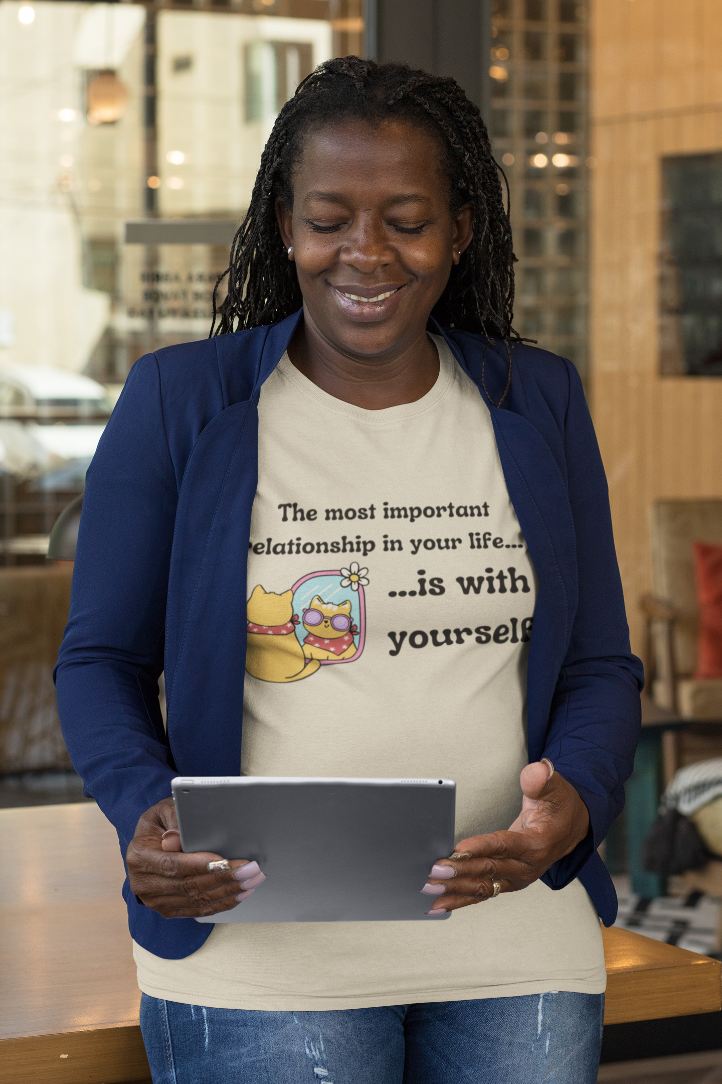 Most Important Relationship | Self-Love Cat Tee | Spitfire Ladies