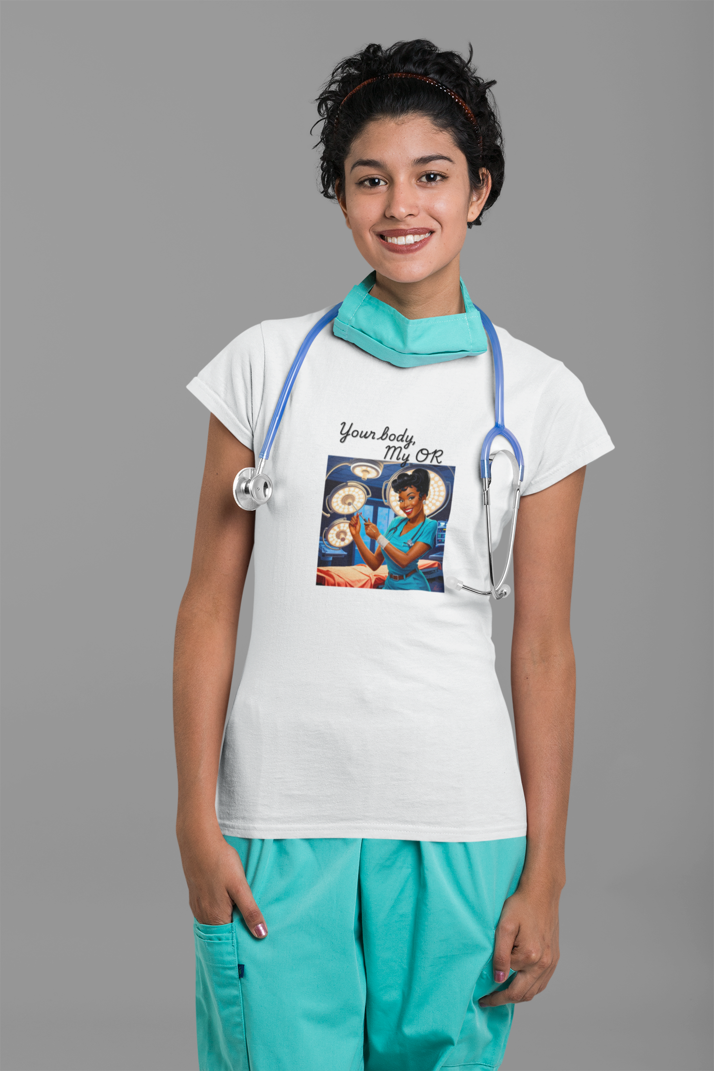 Your Body, My OR | Women in Medicine Feminist Tee | Spitfire Ladies