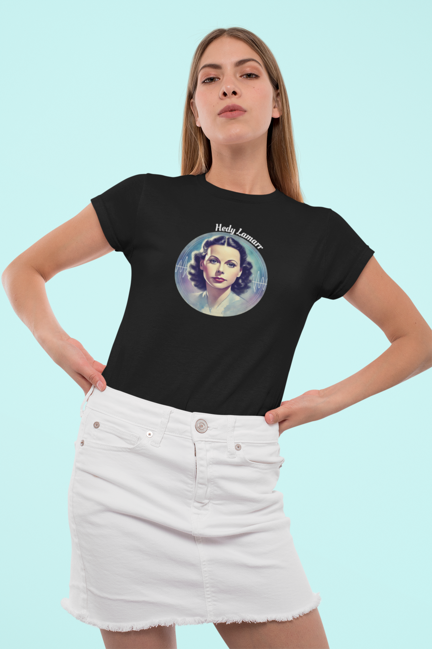 Hedy Lamarr Tee | Women in Tech & STEM | Spitfire Ladies