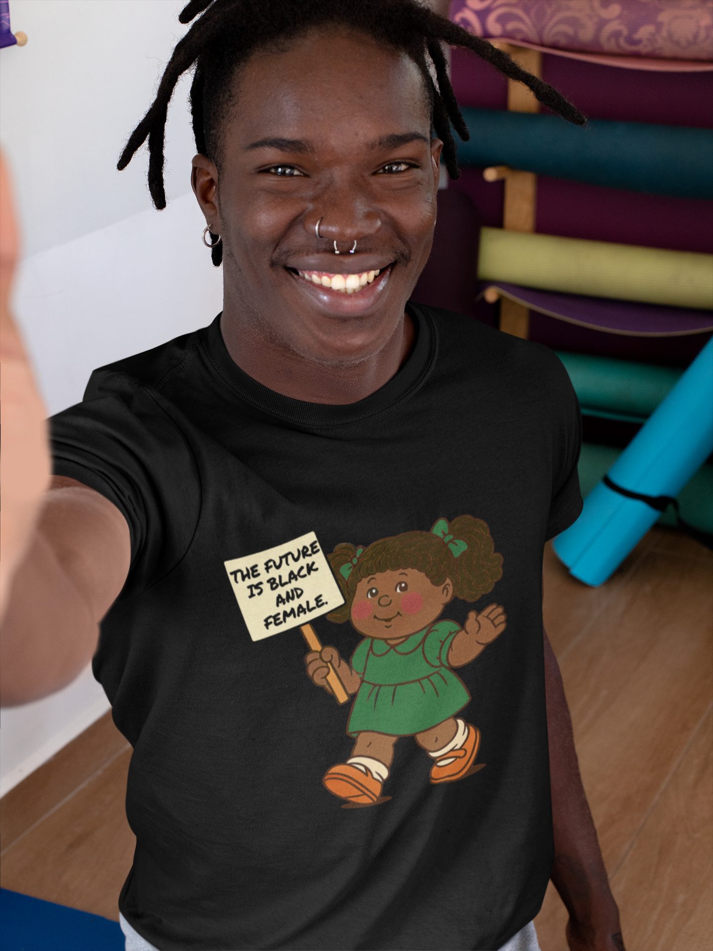 The Future is Black and Female | Retro Protest Tee | Spitfire Ladies