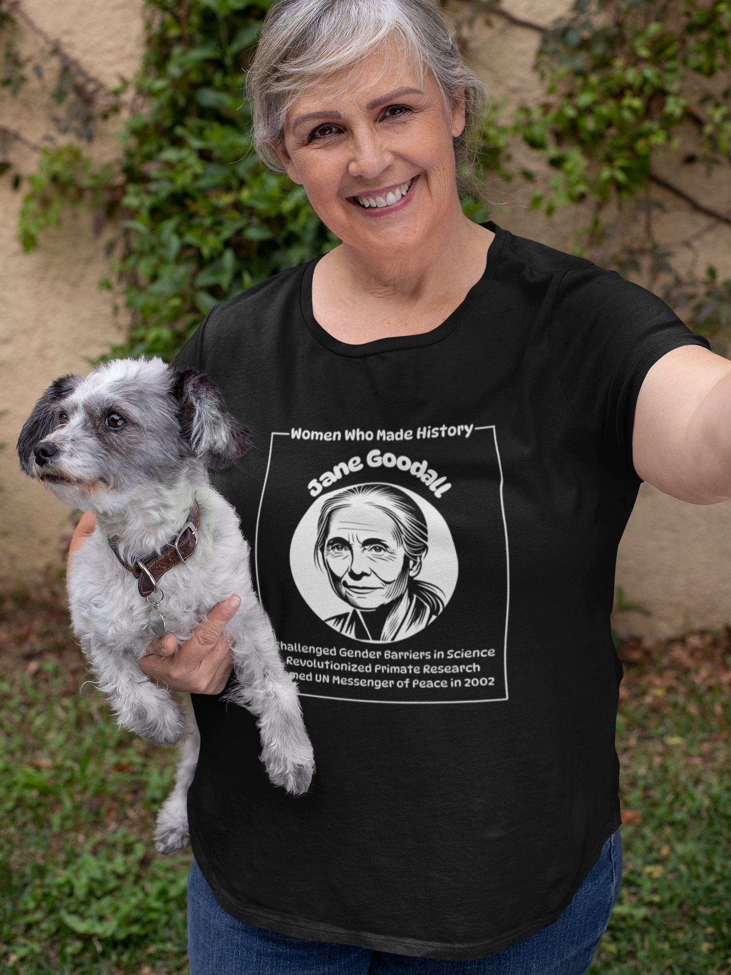 Jane Goodall Portrait Tee | Wildlife Conservation | Spitfire Ladies