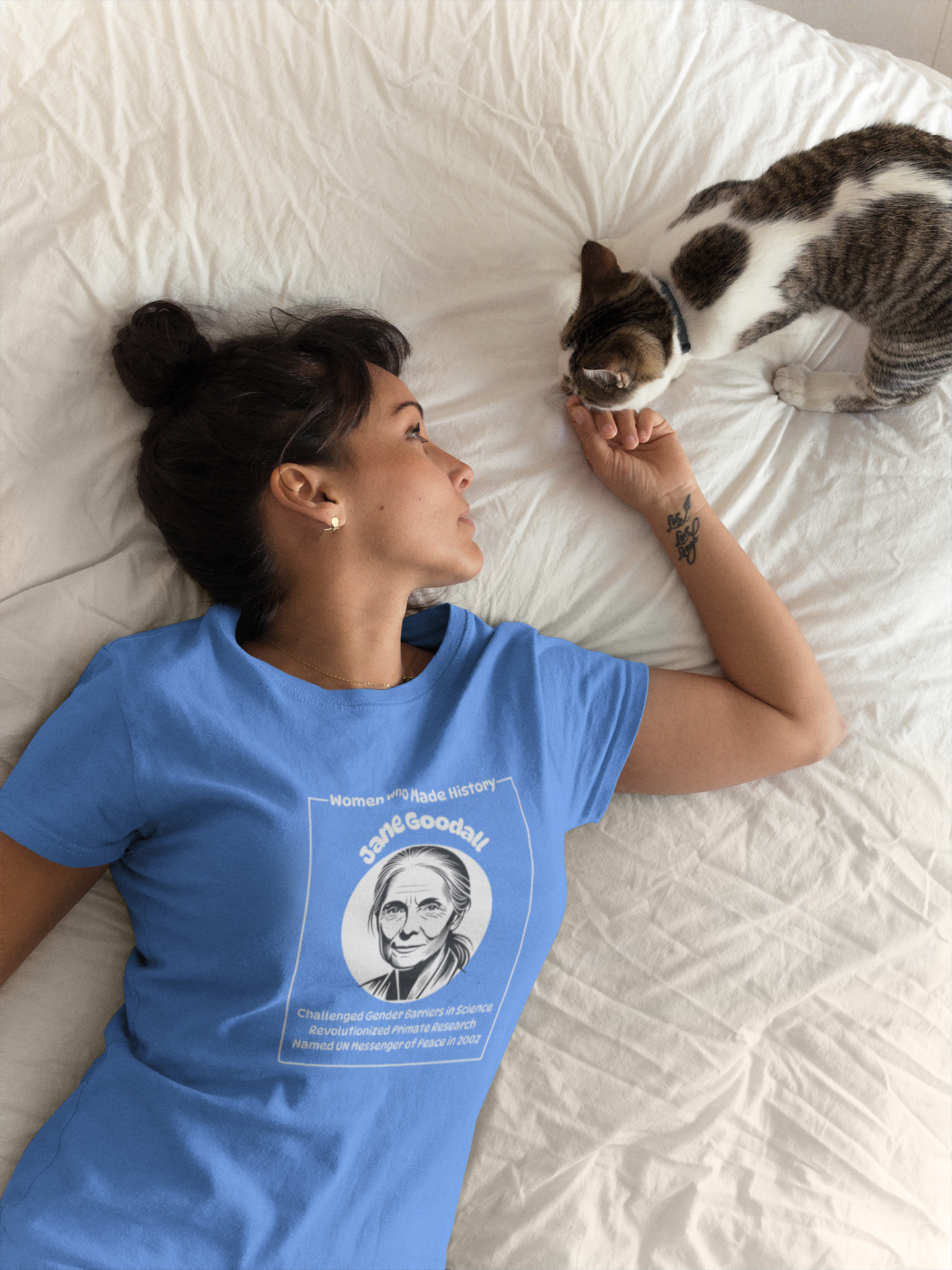 Jane Goodall Portrait Tee | Wildlife Conservation | Spitfire Ladies